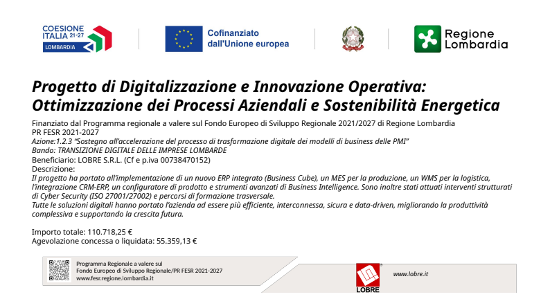 Progetto di Digitalizzazione e Innovazione Operativa
